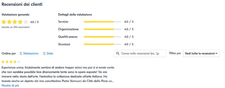 recensioni clienti