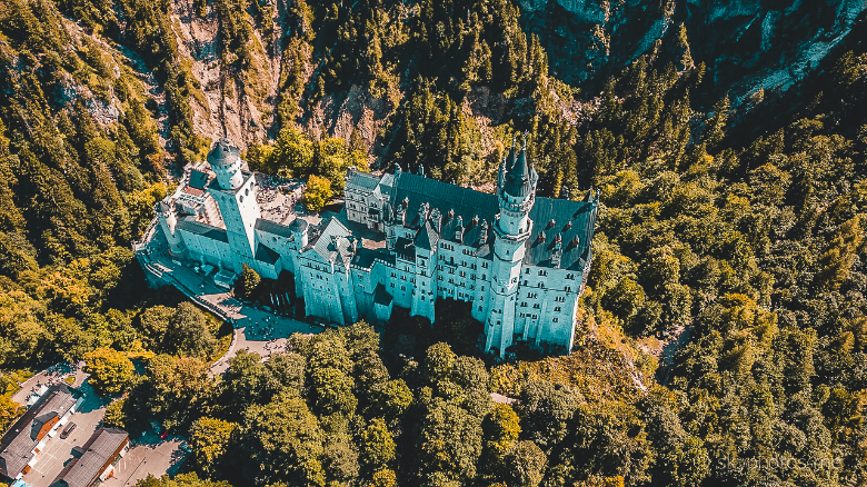 vista castello dall'alto