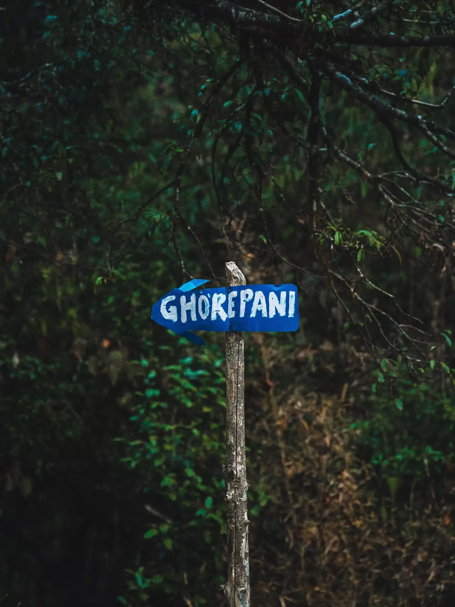 cartello indicazioni ghorepani