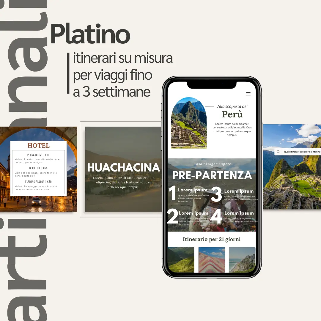 itinerario platino